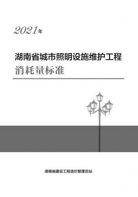 2021湖南省城市照明設(shè)施維護工程消耗量標準